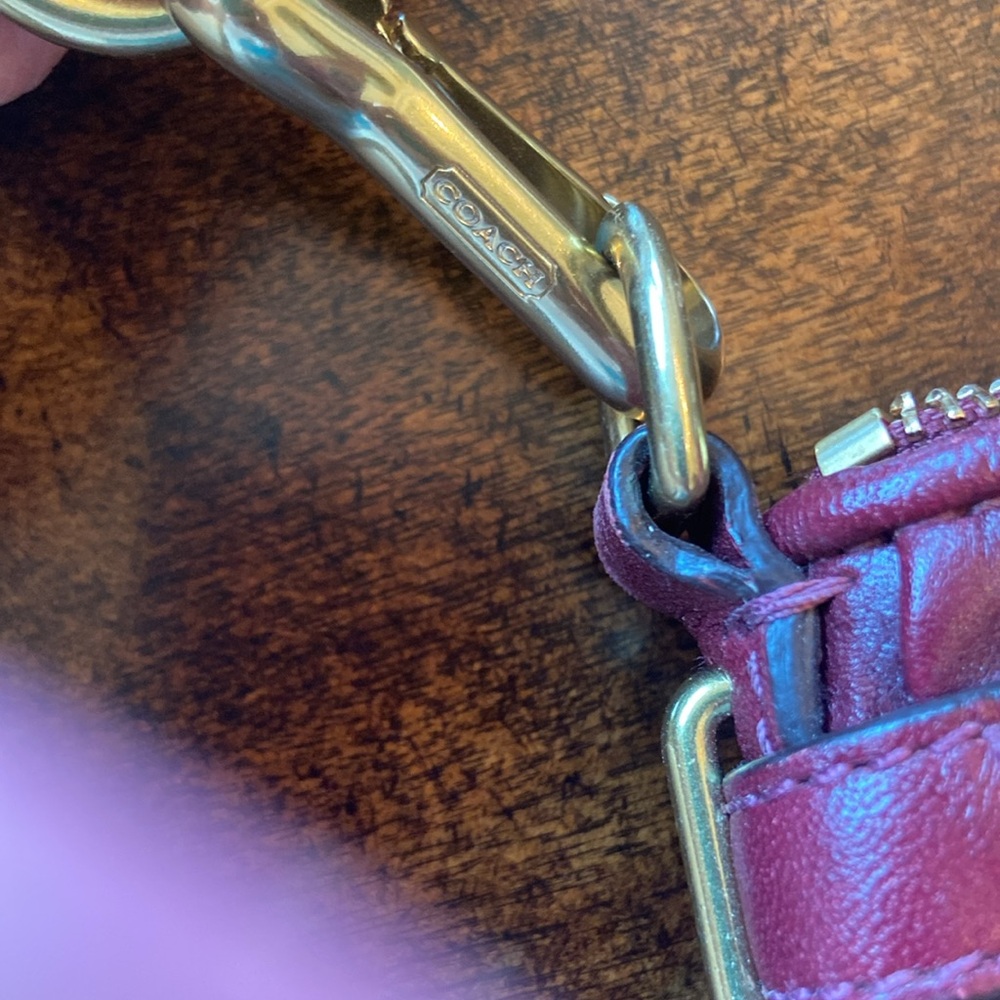 NWOT Coach Burgundy bag vintage - Picture 5 of 15